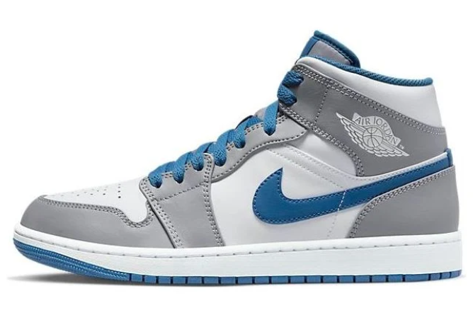 Air Jordan 1 Mid 'Cement Grey True Blue' | DQ8426-014