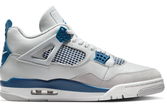 Air Jordan 4 Retro OG 'Military Blue' (2024) FV5029-141 – White / Military Blue / Neutral Grey