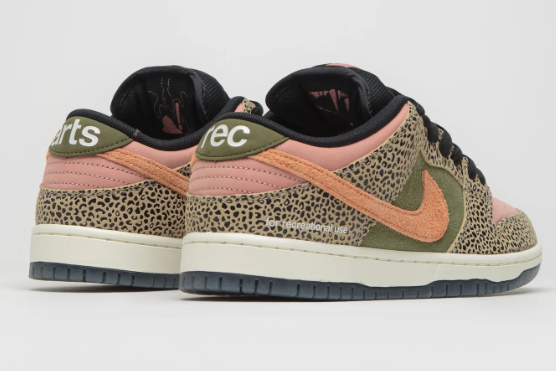 Nike SB x Arts-Rec Dunk Low Pro 'Khaki/Amber Brown' (Rough Green/Rust Pink)