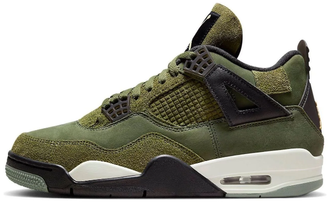 Air Jordan 4 Retro SE Craft 'Medium Olive' FB9927-200 – Olive / Green / Black / Vanilla