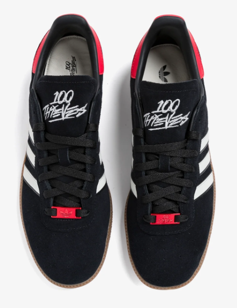 Adidas Originals x 100 Thieves 'Palos Hills' Sneakers - Core Black