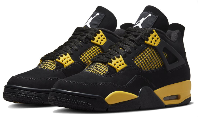 Air Jordan 4 Retro 'Thunder' DH6927-017 – Black / Tour Yellow