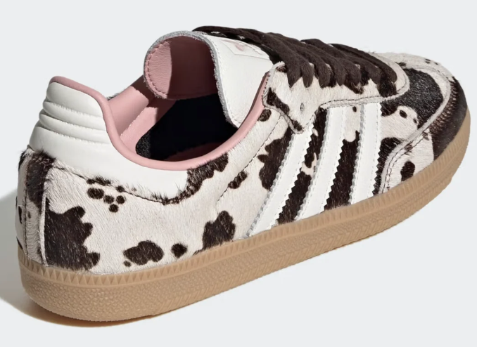 Adidas Samba 'Cow Print' Faux Fur Women's Sneakers