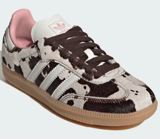Adidas Samba 'Cow Print' Faux Fur Women's Sneakers