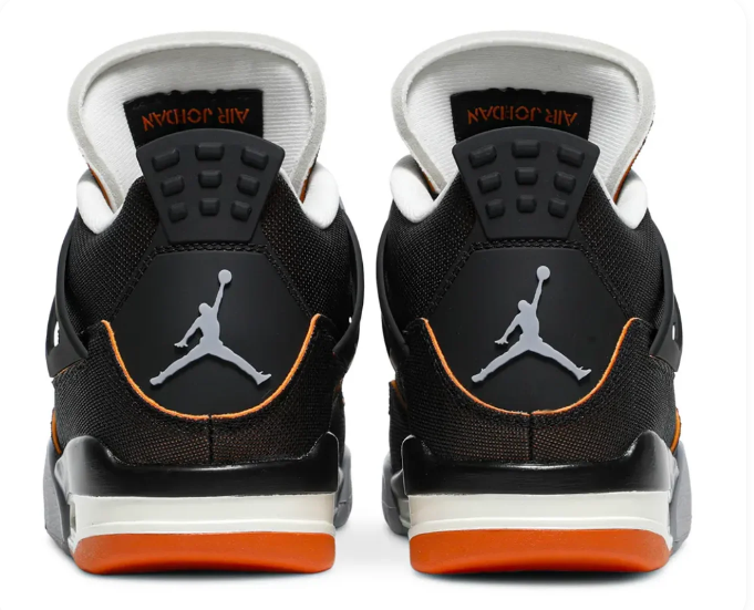Wmns Air Jordan 4 Retro 'Starfish' (2021) – Black / Starfish Orange