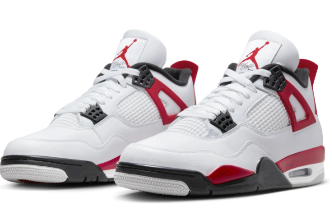 Air Jordan 4 Retro 'Red Cement' (2023) DH6927-161 – White / Fire Red / Black
