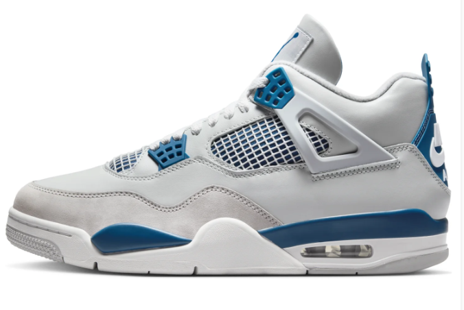 Air Jordan 4 Retro OG 'Military Blue' (2024) FV5029-141 – White / Military Blue / Neutral Grey