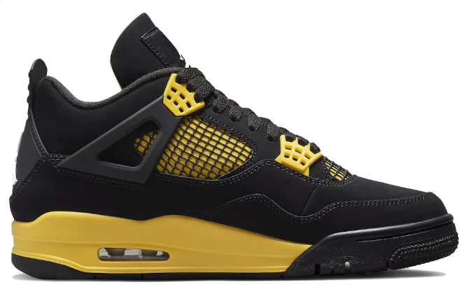 Air Jordan 4 Retro 'Thunder' DH6927-017 – Black / Tour Yellow