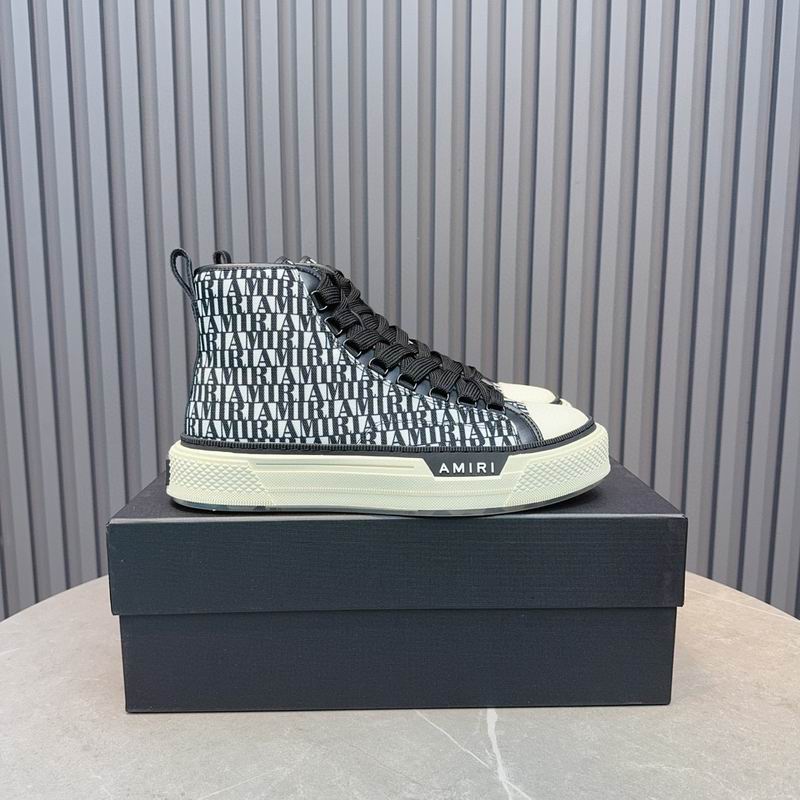 Amiri High-Top Sneaker – Premium Leather & Suede | Chunky Platform Sole
