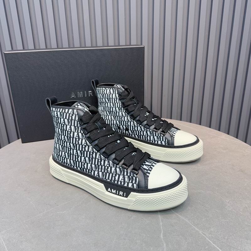 Amiri High-Top Sneaker – Premium Leather & Suede | Chunky Platform Sole