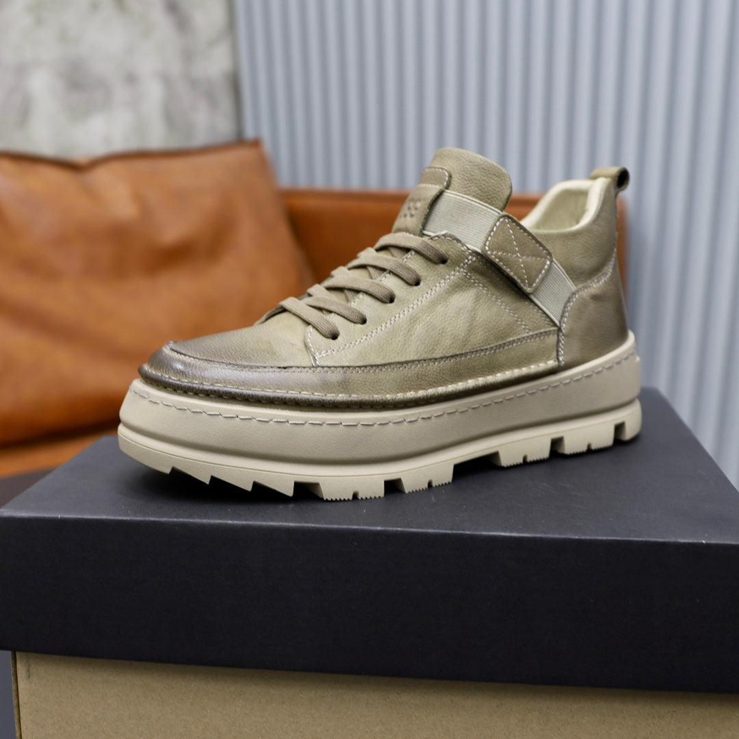 UGG High-Top Sneaker – Olive Green Chunky Sole
