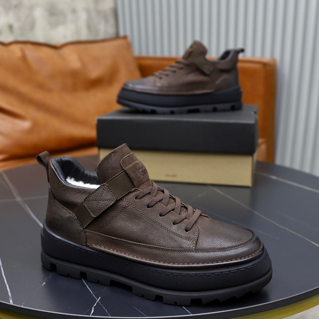 UGG High-Top Sneaker – Espresso Brown | Black Lug Sole