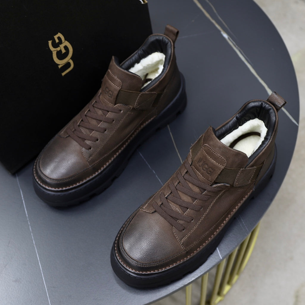 UGG High-Top Sneaker – Espresso Brown | Black Lug Sole