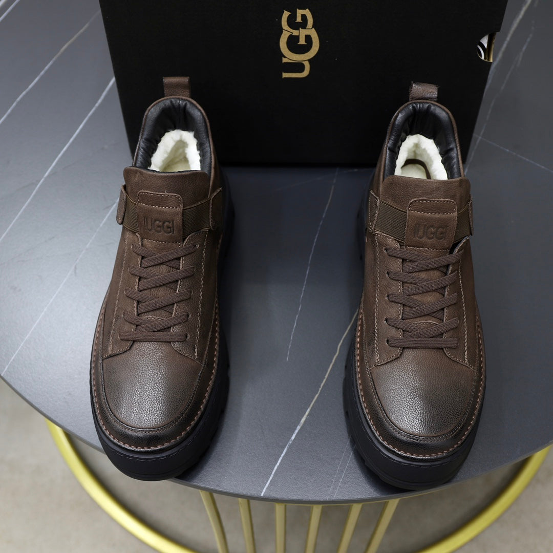 UGG High-Top Sneaker – Espresso Brown | Black Lug Sole