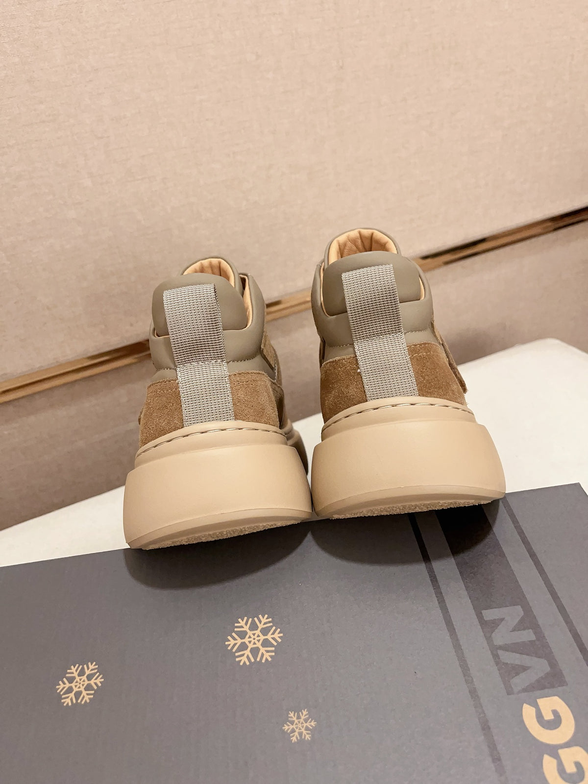 UGG Platform Mid-Top Sneaker – Sand Suede