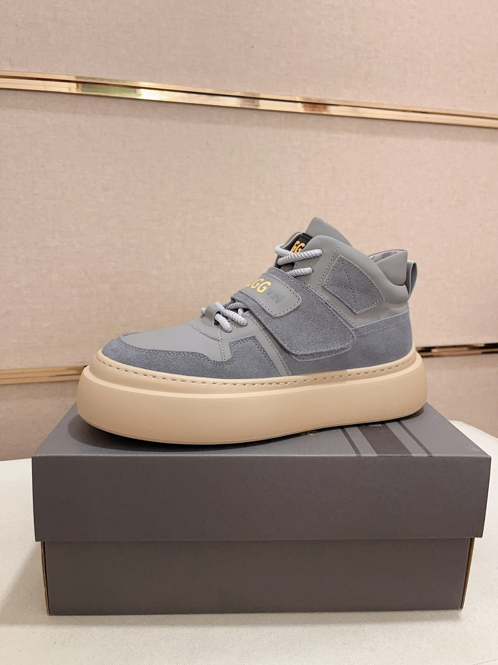 UGG Platform Mid-Top Sneaker – Slate Blue Suede