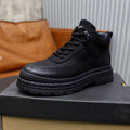 UGG Men's Blackout Ankle Boot – Pebbled Leather | Lug Sole | Fleece-Lined