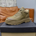 UGG Men's High-Top Sneaker Boot – Khaki | Fleece-Lined | Gold Hardware