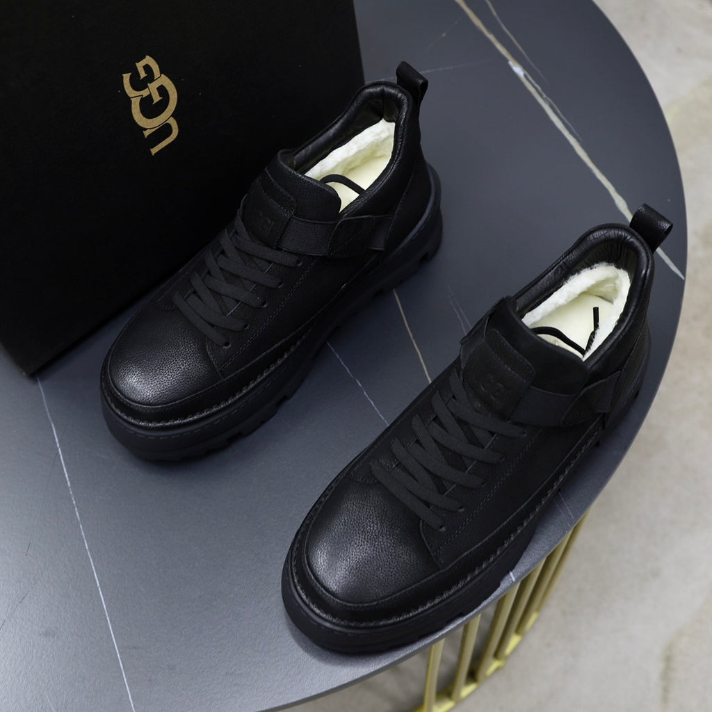UGG High-Top Sneaker – Triple Black | Chunky Lug Sole