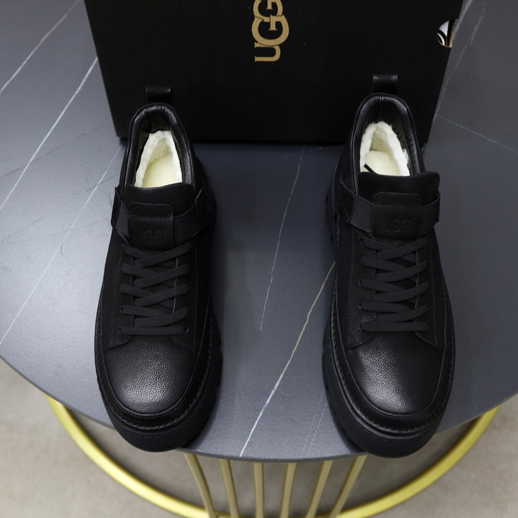 UGG High-Top Sneaker – Triple Black | Chunky Lug Sole
