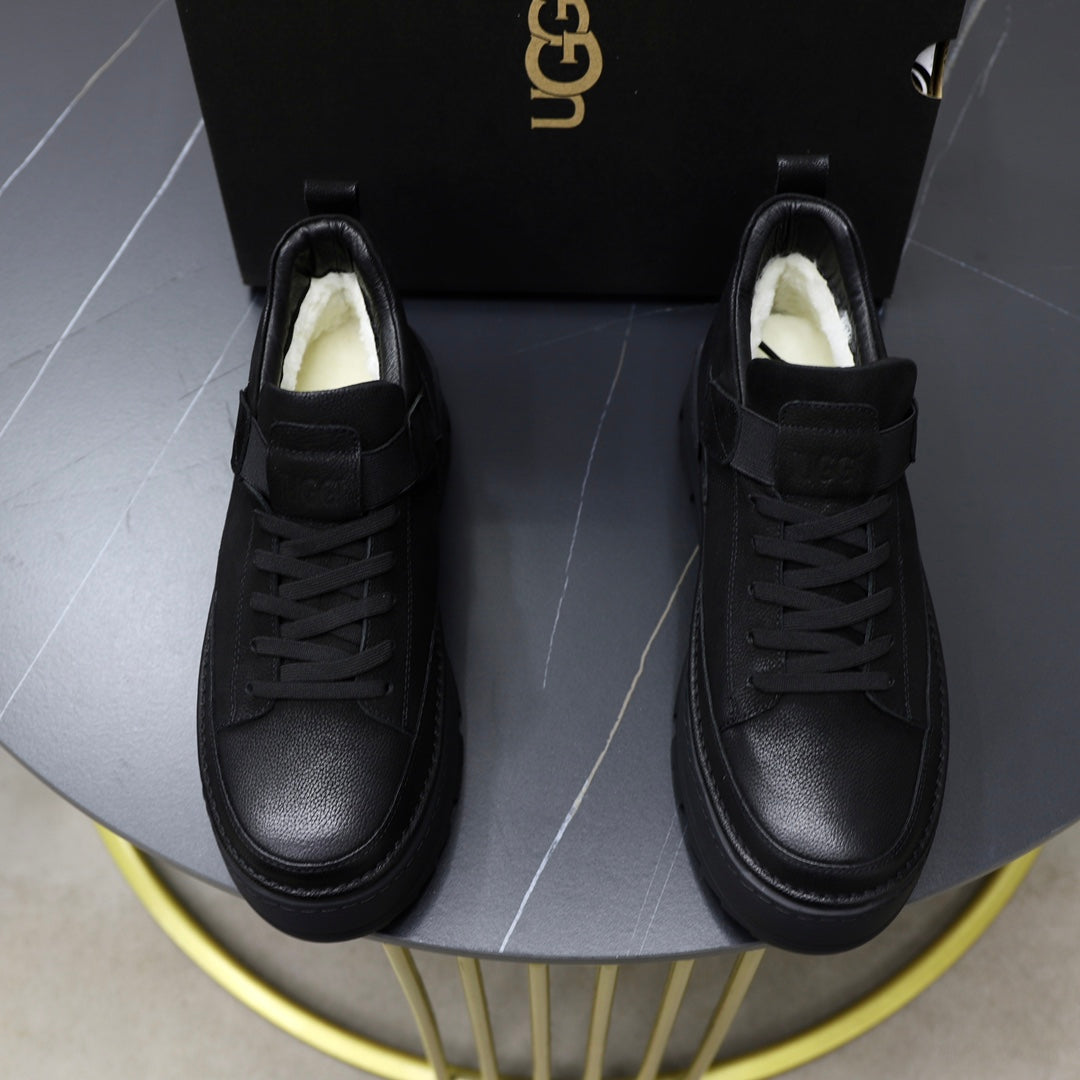 UGG High-Top Sneaker – Triple Black | Chunky Lug Sole