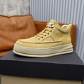 UGG High-Top Sneaker – Sand Nubuck | Gold Hardware & Cream Sole