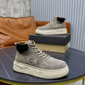 UGG High-Top Sneaker – Ash Grey Suede | Embroidered Logo & Sculpted Sole