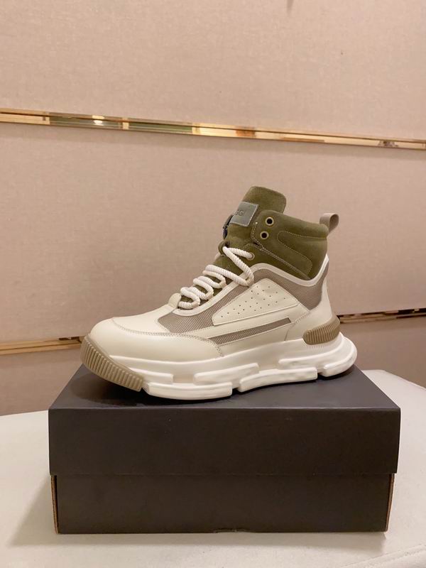 UGG High-Top Sneaker – Olive & Cream Chunky Sole
