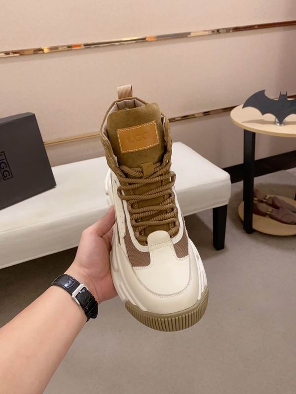 UGG High-Top Sneaker – Tan & Cream Chunky Sole