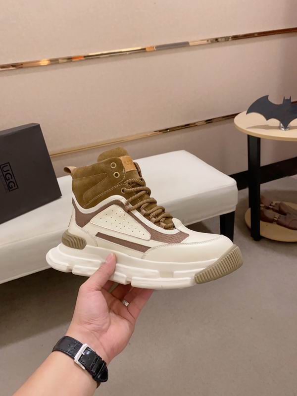 UGG High-Top Sneaker – Tan & Cream Chunky Sole