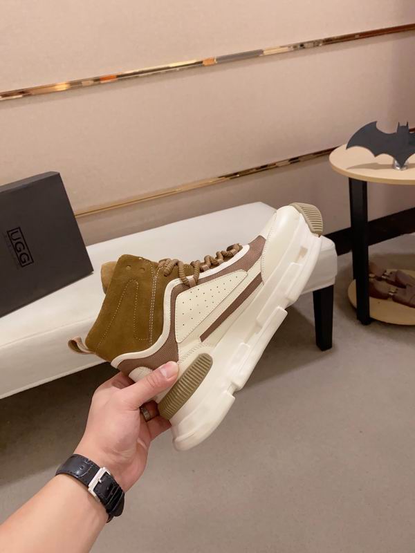 UGG High-Top Sneaker – Tan & Cream Chunky Sole