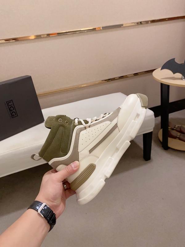 UGG High-Top Sneaker – Olive & Cream Chunky Sole