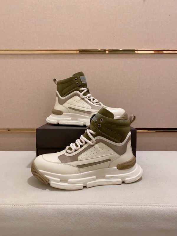UGG High-Top Sneaker – Olive & Cream Chunky Sole