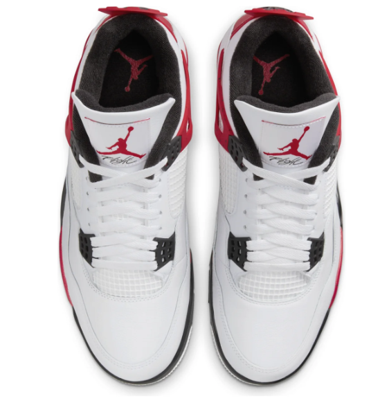 Air Jordan 4 Retro 'Red Cement' (2023) DH6927-161 – White / Fire Red / Black