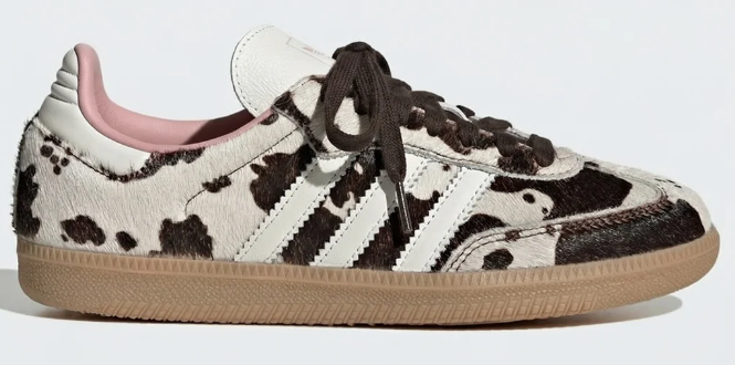 Adidas Samba 'Cow Print' Faux Fur Women's Sneakers