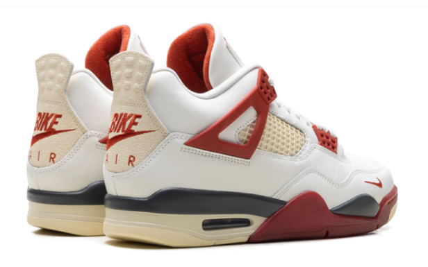 Air Jordan 4 Retro x Nigel Sylvester 'Brick After Brick' – White / Red | IQ8055-100