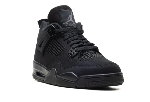 Air Jordan 4 Retro GS 'Black Cat' (2025) – Black / Black | IB4171-010