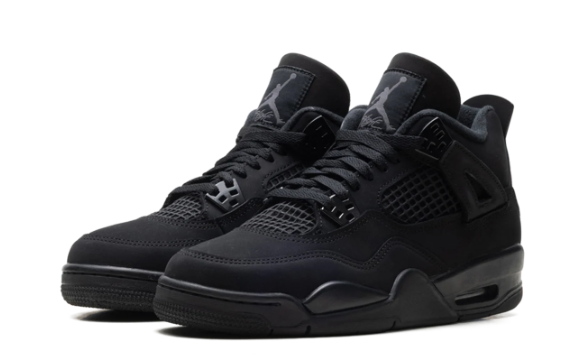 Air Jordan 4 Retro GS 'Black Cat' (2025) – Black / Black | IB4171-010