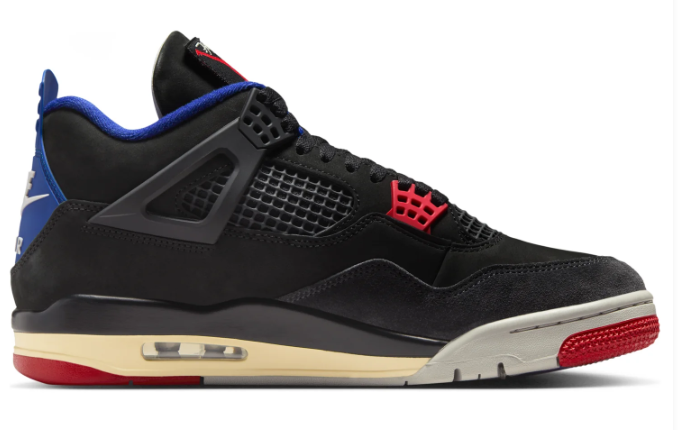 Air Jordan 4 Retro 'Rare Air' (2025) FV5029-003 – Black / Blue / Red